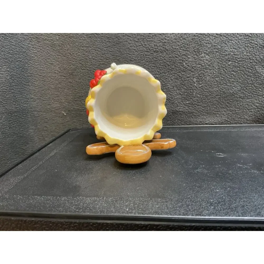 Partylite Gingerbread Man&Candies Christmas Votive Candle Holder 3.75